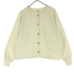 美品 URBAN RESEARCH DOORS アーバンリサーチドアーズ 長袖 スウェット カーディガン M ホワイト レディース 古着