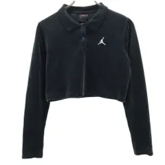 エアジョーダン 長袖 ショート丈 ポロシャツ XL チャコールグレー AIR JORDAN NIKE ナイキ レディース