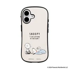 【新品 未使用 未開梱】 HAMEE　［iPhone 16専用］PEANUTS/ピーナッツ iFace First Class MagSynq KUSUMI ケース くすみホワイト/ スリーピング　41-986561のサムネイル