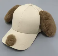 【中古】衣類 スヌーピー 耳付きキャップ ベージュ 「PEANUTS(SNOOPY)」 ユニバーサル・スタジオ・ジャパン限定