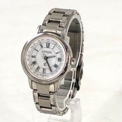 CITIZEN シチズン XC H240-T022472 Eco-Drive エコドライブ デイト SS/ソーラー レディース腕時計 ホワイト文字盤 電波ソーラー 稼働【OE-793】