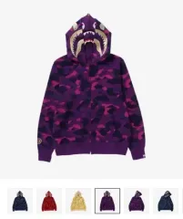 2025年最新】a bathing ape シャークパーカー 紫の人気アイテム