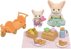 【新品】シルバニアファミリー 人形・家具セット なかよしピクニック-フェネック DF-24 ドールハウス Sylvanian Families 社 のサムネイル
