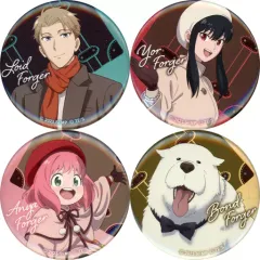 【中古】バッジ・ピンズ フォージャー家 描き下ろし缶バッジ4個セット JF2024 Ver. 「劇場版 SPY×FAMILY CODE： White」 ジャンプフェスタ2024グッズ