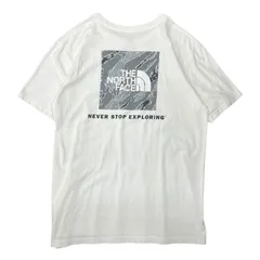 ノースフェイス バックスクエア ロゴTシャツ The North Face NT01538 半袖Ｔシャツ ホワイト Mサイズ 迷彩 カモフラ ブラックカモ