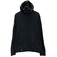AMERICAN EAGLE ロゴスウェット パーカー S ブラック アメリカンイーグル プルオーバー アームプリント 古着卸 アメリカ仕入 a612-8470のサムネイル