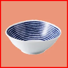 【特価商品】波佐見焼 ボウル 皿 変形小付 約10cm 藍染駒筋 日本製 33008のサムネイル