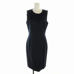 ヒューゴボス HUGO BOSS ワンピース ひざ丈 ノースリーブ クルーネック IT40 S 紺 ネイビー /EEのサムネイル