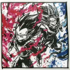 【中古】雑貨 孫悟空＆ベジータ/ピンク×ブルー・ハンドサイズ タオル 墨式 「一番くじ ドラゴンボール SUPER DRAGONBALL HEROES SAGA」 F賞
