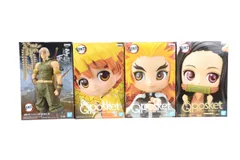 【未開封 4個セット】 バンダイ 鬼滅の刃 我妻 善逸 煉獄 杏寿郎  宇髄 天元 竈門 禰豆子 Qposket フィギュア