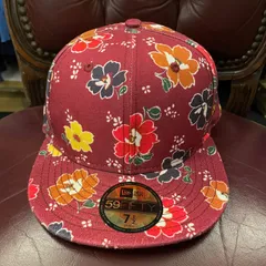 NEW ERA × KENZO 2013年モデル 和柄ベースボールキャップ ワイン 7-1/2 59.6cm