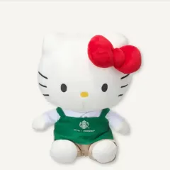 韓国 スタバ キティ コラボ バリスタ ハローキティぬいぐるみ