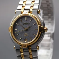 [超美品]GUCCI グッチ 9000L グレー 腕時計 新品電池 極希少 楽天市場】【ウォッチ】GUCCI グッチ デイト グレー文字盤