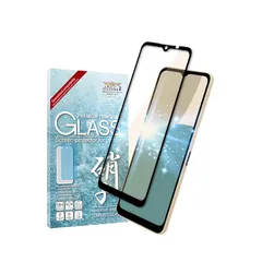 シズカウィル AQUOS wish4 用 ガラスフィルム 強化ガラス 全面保護 保護フィルム フィルム ブルーライトカット SH-52E 用 液晶保護フィルム 黒縁 1枚入り