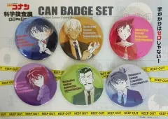 【中古】バッジ・ピンズ(キャラクター) 名探偵コナン 科学捜査展～真実への推理(アブダクション)～ 缶バッジ6個セット