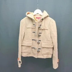 ◇ TOMMY GIRL 毛ナイロン生地 フーディー 冬物 シンプル 大人っぽい 長袖 コート サイズM ブラウン レディース E 【1309040035379】のサムネイル