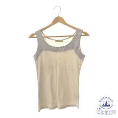 ☆美品☆ CLEAR IMPRESSION クリアインプレッション トップス タンクトップ 袖なし ノースリーブ オーバルネック レディース グレー 901-9191 送料無料 古着