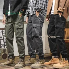 メンズパンツ カーゴパンツ メンズ ミリタ厚手 カジュアル ワークパンツ おしゃれ 作業着 バイク アウトドア ant4y817667