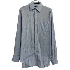 NAUTICA 長袖 無地シャツ L ライトブルー ノーティカ ボタン 胸ポケット カジュアルシャツ 古着卸 アメリカ仕入 a612-5454のサムネイル