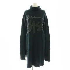 ステューシー STUSSY ハイネック フロントロゴ ワンピース 膝丈 長袖 M 黒 ブラック /MI ■OS ■SHのサムネイル