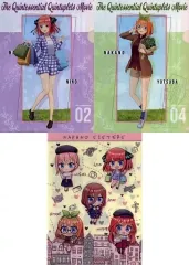 【中古】クリアファイル B.二乃＆四葉＆ミニキャラ集合(旅行) A4クリアファイル3枚セット 「映画 五等分の花嫁×ドン・キホーテ」