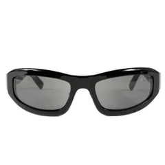 美品 DIESEL ディーゼル ラップアラウンド シェイプ フレーム サングラス DM0363 眼鏡 メガネ アイウェア スポーツ ブラック 黒 61□22 130 イタリア製 ブランドのサムネイル