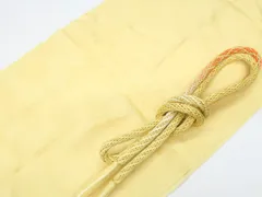 【一輝堂】リサイクル着物 和装小物 帯揚げ帯締めセット 帯揚 帯締 丸組 金糸 25w06-8003