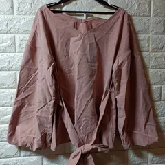 p.v.t★新品★ピーチ起毛バルーン袖リボン付カットソー