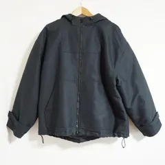 #wnc マークジェイコブス MARCJACOBS コート ブルゾン L 黒 フード ダブルジップ 中綿 メンズ [900314]のサムネイル