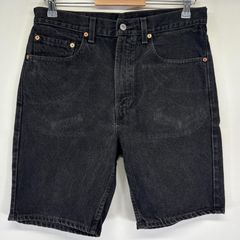 Levi's 550 90's USA製 後染めブラック デニムショーツ W28 - メルカリ