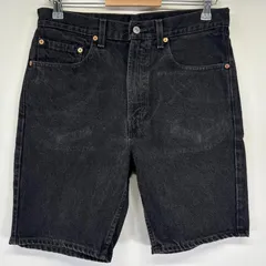 古着 リーバイス Levi's ショートパンツ 505 ジーパン ハーフ 短パン デニム 半ズボン w32  ブラック メンズ