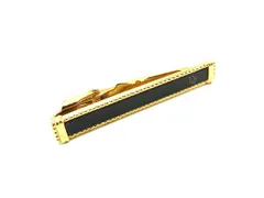ChristianDior クリスチャンディオール ネクタイピン タイクリップ アクセサリー 紳士 メンズ ゴールド系×ブラック系 DH7482のサムネイル