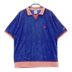 サイズ：MEDIUM CHAMPION GOLF チャンピオンゴルフ  パイル地 襟付き半袖Tシャツ  ネイビー系 [240101498057] ゴルフウェア メンズ ストスト