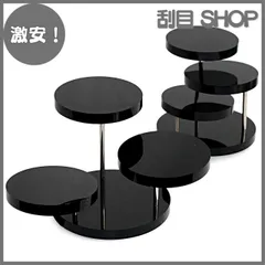 【激安！】VICHE CATT アクセサリースタンド ピアススタンド ジュエリースタンド アクセサリー ディスプレイ スタンド アクリル製 3段 2個セット (ブラック)