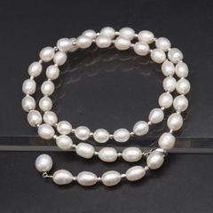 A013 淡水真珠 パール SILVER刻印 ネックレス デザイン シルバー 6月誕生石