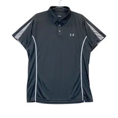 サイズ：XL UNDER ARMOUR アンダーアーマー MGF5725 半袖ポロシャツ プリント  ブラック系 [240101505605] ゴルフウェア メンズ ストスト