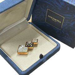 MKIMOTO ミキモト ピクウェ ブローチ 2way ペンダントトップ マザーオブパール K18【中古】12503K166