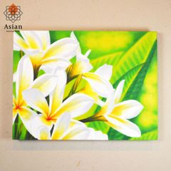 絵画 インテリア 花 アートパネル 花の絵 北欧 ハワイアン 壁掛け 玄関 おしゃれ アート 絵 ハワイ アジアン バリ 40×30 (1)
