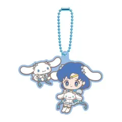 【中古】キーホルダー エターナルセーラーマーキュリー×シナモロール 「劇場版 美少女戦士セーラームーンCosmos×サンリオキャラクターズ ラバーマスコット1」