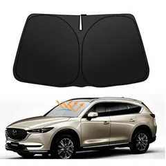 【多層断熱素材】BLUESEATEC マツダ CX-8 サンシェード フロントガラス用 パラソル KG系 cx8 フロントガラス用 KG5P KG2P H29.12～現行 車用サンシェード 車種専用設計 UVカット 日焼け防止 劣化防止 断熱 簡単着脱 折 1