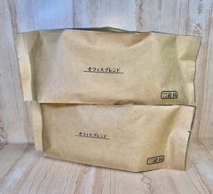 【業務用】オフィスブレンド　自家焙煎珈琲豆　1.2kg(600g×2個)