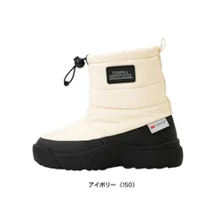ブーツ キッズ 子供 長靴 ダウンブーツ 黒 ブラック 防水 撥水 防寒 男の子 女の子 子ども スノーブーツ タウン アンド カントリー TOWN&COUNTRY rioc44500 アイボリー（150） 22.0cm