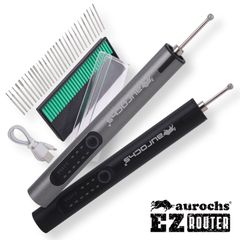 aurochs 充電式 リューター ミニルーター プラモデル 工具 3段変速 照明付き TYPE-C 小型 コードレス 電動 やすり研磨 彫刻 穴あけ 切断 切削 ホビー 初心者用