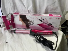 テスコム (TESCOM) ione マイナスイオン2WAYスチームヘアーアイロン IPW1526-P ピンク 26mm@Y2