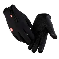 ★ 手袋★スマホ対応　冬用グローブ ブラック M  L　自転車 バイク 防寒 防水