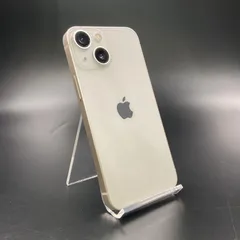 【全額返金保証】【最速発送】Apple iPhone 13 mini 128GB スターライト au 白ロム 78% 美品 動作確認済