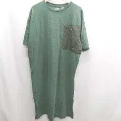 ◇ ⊂ OUTDOOR PRODUCTS アウトドア プロダクツ 半袖 ロング ワンピース サイズF グリーン レディース E  【1410290050484】のサムネイル