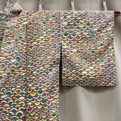 【特価】逸品 美品 正絹 扇柄 女性 婦人 レディース 和装小物 和装 着物 留袖 訪問着 振袖 浴衣 B111320