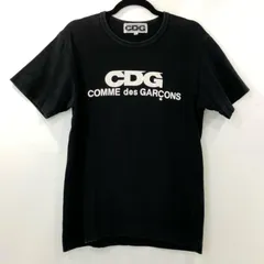 新品未使用【プレイコムデギャルソン】ロゴ刺繍Tシャツ　Sサイズ　ブラック 新品プレイコムデギャルソン 刺繍 ハート ビッグ ロゴ Tシャツ