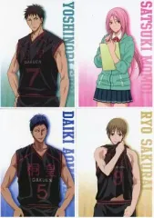 【中古】キャラカード(キャラクター) 青峰＆桜井＆諏佐＆桃井 キャラマイド(4枚セット) 「一番くじ 黒子のバスケ ～秀徳＆桐皇学園～」 H賞